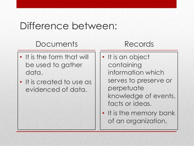 What’S The Difference Between A Document And A Record? – VQKICN
