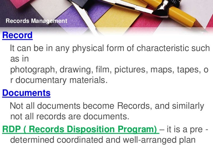 Records management ppt