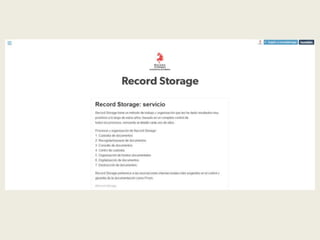 Record Storage