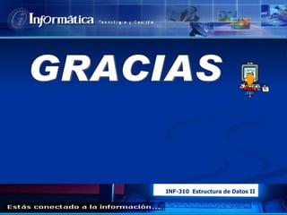GRACIAS INF-310  Estructura de Datos II 