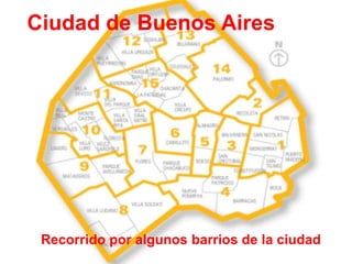 Ciudad de Buenos Aires
Recorrido por algunos barrios de la ciudad
 