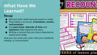 Comprehensive Guide to Writing Recount Texts: Structure, Types, and ...