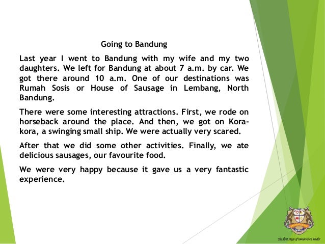 Recount Text Grade 8 K13