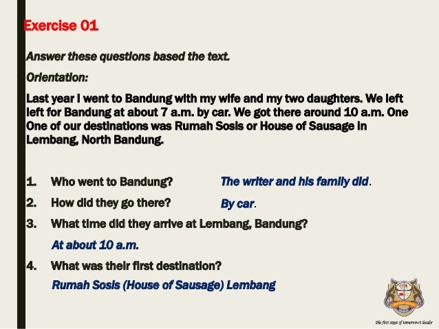 Recount Text Grade 8 K13