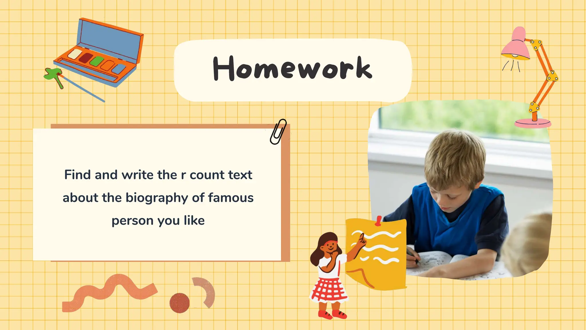 Find and write the r count text
about the biography of famous
person you like