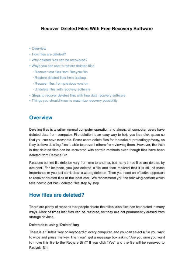 recover deleted pdf files free