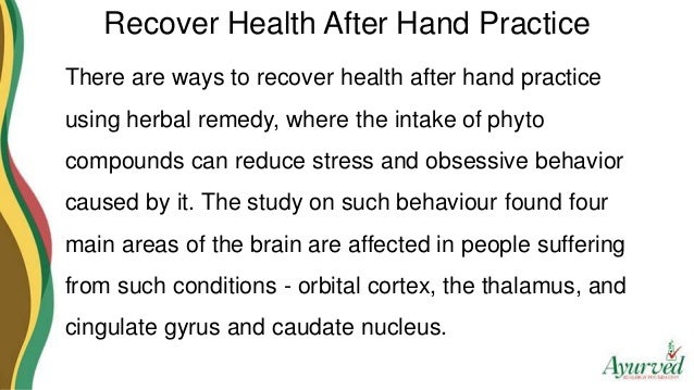 how to recover health after hand practice using herbal remedy