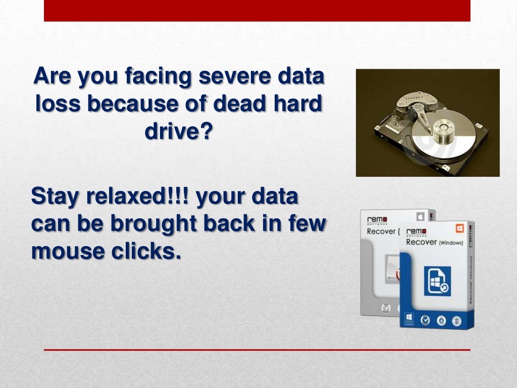 Recover Data from Dead Hard Drive