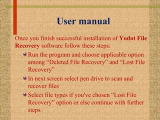 Recover Deleted Files from Hard Drive | PPTX