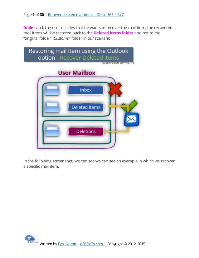 Office 365 email deleted items recovery bapyu
