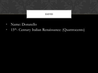 Name: Filippo Brunelleschi