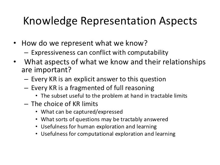 Knowledge Representation Using Semantic Web Techniques