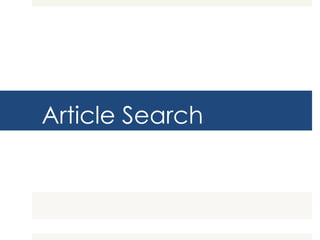 Article Search
 