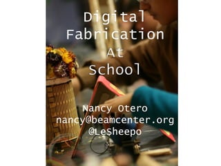 Nancy Otero
nancy@beamcenter.org
@LeSheepo
 
