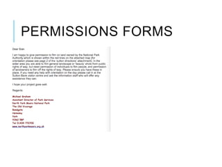 PERMISSIONS FORMS
 
