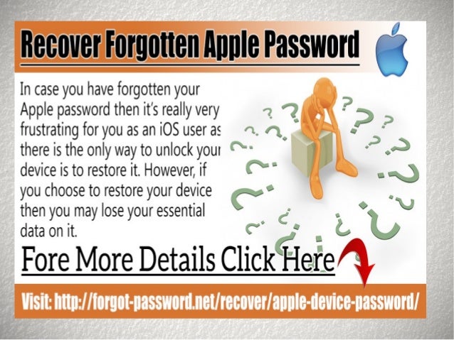 Recover Forgotten Apple Password