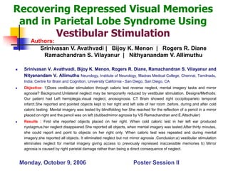 Recovering repressed visual memories and in parietal lobe syndrome ...