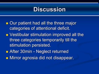 Recovering repressed visual memories and in parietal lobe syndrome ...