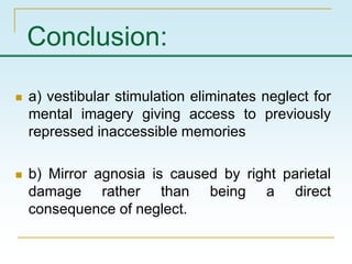 Recovering repressed visual memories and in parietal lobe syndrome ...