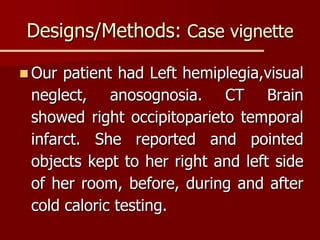 Recovering repressed visual memories and in parietal lobe syndrome ...