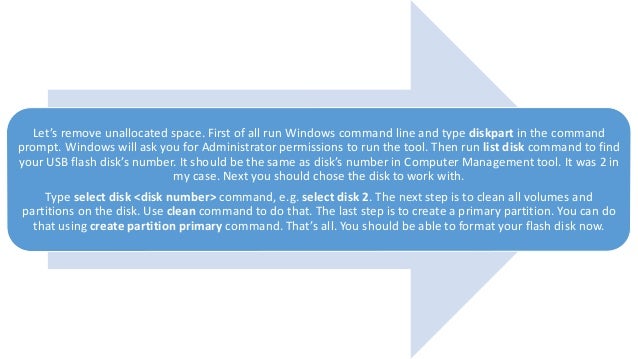 flash drive has unallocated space flash drive has unallocated space