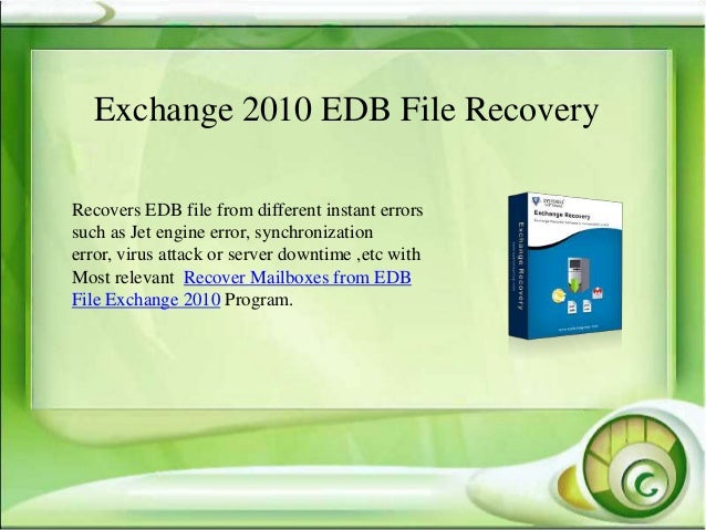 recover edb file exchange 2010