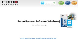 Remo Recover Software(Windows)
Ease Your Photo Recovery
http://www.remorecover.com/windows/recover-photo.html
 