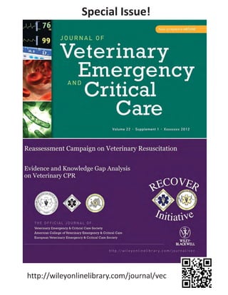 http://wileyonlinelibrary.com/journal/vec
Special Issue!
 