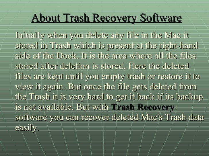 how to recover deleted trash mac how to recover deleted trash mac