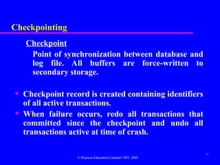 Comprehensive Guide to Database Recovery and Transaction Management | PPT