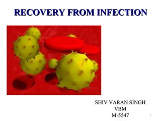 RECOVERY FROM INFECTIONRECOVERY FROM INFECTION
1
SHIV VARAN SINGHSHIV VARAN SINGH
VBMVBM
M-5547M-5547
 