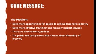 Recovery Messaging OASIS @ Indiana University-Bloomington, Recovery Messaging | PPTX