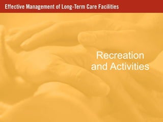 Recreation and Activities 