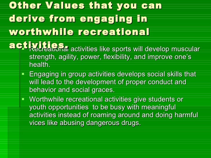 Recreational Activities