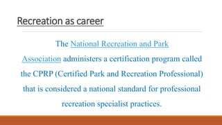 Recreational activities | PPTX