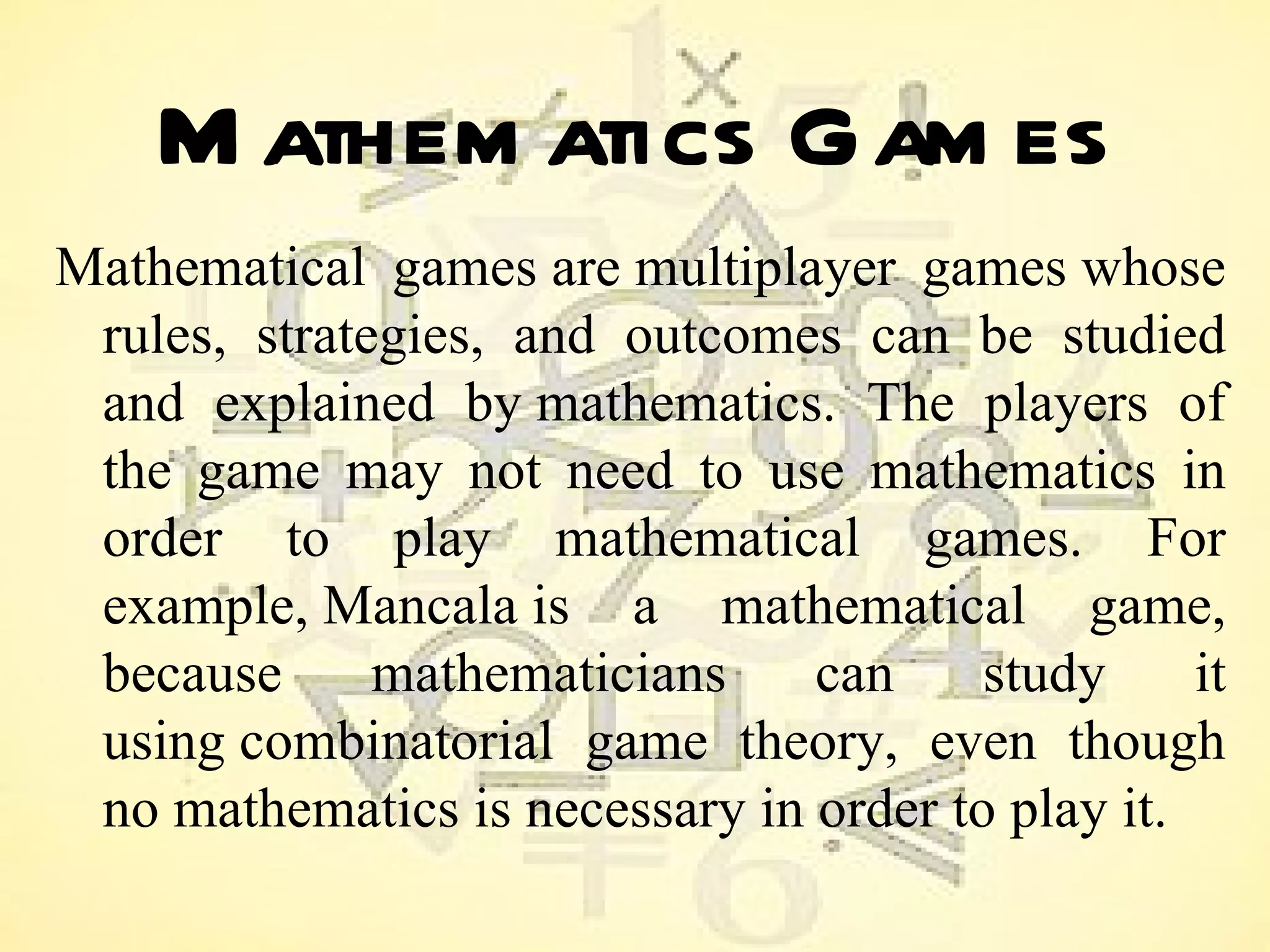 Recreational mathematics aditya verma xc | PPT