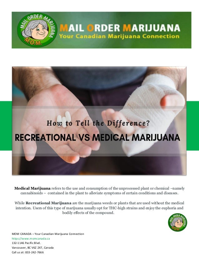 Recreational VS Medical Marijuana How to Tell the Difference