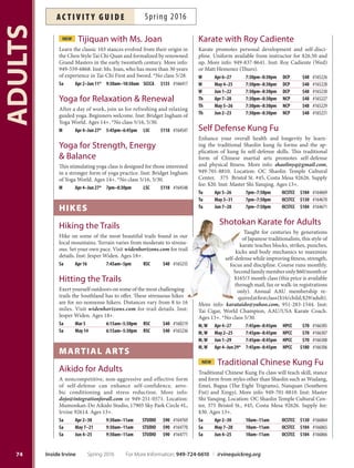 73
ADULTS
Celebrating
ANNIVERSA RY
During the last 30 years, we’ve grown from a small physician group to a prominent
network of primary care providers and specialists; ofering exceptional care, convenience,
and personalized service. Our unwavering tradition of excellence has earned us
recognition as one of the top medical groups in California. But the diference we make
in our patients’livesisourtruereward. Thank you for entrusting us with your care.
To choose your doctor at Greater Newport Physicians, visit
www.GNPWEB.com or call 800.553.6537.
30 YEARS OF CARING
FOR OUR COMMUNITY
For More Information: 949-724-6610 | irvinequickreg.org Spring 2016 Inside Irvine
ac t i v i t y g u i d eSpring 2016
 