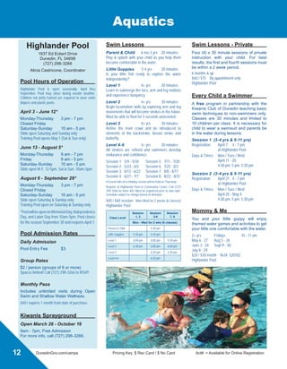 Policies  Rec Cards
General Policies	
ADA Accommodation
If you have a disability that requires
accommodation, please notify the
Dunedin ADA Coordinator at (727) 298-
3199 a minimum of 48 hours prior to
the event or program and reasonable
accommodation will be made.
Anti-Discrimination
The City of Dunedin, Florida does not
discriminate on the basis of race, color,
national origin, sex, age, disability, marital
status, religious creed, sexual orientation,
political affiliation, gender identity, or
disabled status in employment or the
provision of services. This document is
available on tape and in large print upon
request. A TDD (Telecommunications
Device for the Deaf) will provide the
ability to communicate with the City. The
TDD number is (727) 298-3346.
Insurance
While the Dunedin Parks  Recreation
Department is committed to the safety of
all of its participants, the City of Dunedin
assumes no responsibility for personal
injuries or loss of personal property while
using City facilities or participating in
recreation activities. It is recommended
that anyone enrolled in a program or
using the facilities in general make
provisions to provide adequate coverage
with his/her own insurance program.
Photo  Video Policy
Frequently, photos and videos may be
taken of people enjoying City facilities,
programs, and events. Please be aware
that these photos and videos may
be used to promote the services and
facilities that our City offers, and become
the City’s sole property. The City of
Dunedin and the media may publish
these photographs or air these videos in
printed publications, cable TV, and online
on the City’s website and social media.
Refund Information	
How Do I Request A Refund?
Request for refunds must be received in
writing ten (10) days prior to the start
of camp. Requests may be submitted in
person to the facility supervisor or mailed
to:
●● Dunedin Community Center
		 Attn: Registration
		 1920 Pinehurst Road
If approved, refunds may be issued
minus a $20 administrative fee.
Refund Policies
●● No refunds will be issued after the
program begins, except for medical
reasons, see below.
●● No refunds for one day programs or
trips.
●● Rec Cards will not be refunded after
two weeks of issue date, or if the
card has been used. Must include
Rec Card with the written request.
Medical Exemption
A medical form signed by a doctor stating
that the participant is unable to participate
for the remainder of the program will
entitle the participant to a refund or credit
as outlined above.
Recreation Cards	
What Is A Recreation Card?
Recreation cardholders pay a discounted
fee for programs. Certain programs
require the participants to have a
valid Recreation Card (Rec Card) to
participate. Rec Cards must be valid for
the entire duration of the activity/program
the participant is registering for.
Recreation Cards (continued)	
Age Requirements
All persons, 3yrs and older may obtain
a Rec Card. Children under three may
participate by using their parent’s Rec
Card. Individuals under 18 years must
have their parent or legal guardian
present to sign for their Rec Card. Proof
of age may be required.
Are You A Dunedin Resident?
A City of Dunedin resident is any person
meeting the following criteria:
1.	 Those who reside (owning or renting on a
continual basis) within the City of Dunedin.
This does not include unincorporated areas.
2.	 Individuals who own a business within the
City of Dunedin.
To determine residency, you can visit
the Pinellas County Property Appraiser
website at http://www.pcpao.org/ and
“Search Our Database”. Property in
Dunedin will show a Tax District of “DN”.
Proof of Residency
To obtain or renew a Rec Card, residents
must present a photo ID (Florida’s
Driver’s License) and another proof of
residency containing: name, address and
a date that is less than 90 days old upon
date of application.
What If I Don’t Have A Rec Card?
Persons who do not possess a Rec Card
may register for certain programs by
paying a higher fee as indicated in the
course information.
Pricing Key: $ Rec Card / $ No Rec Card
Lost / Stolen Cards
Lost or stolen cards should be reported
to the Dunedin Community Center, (727)
812-4530. Upon notice, Rec Cards will
be replaced with the same expiration
date for a fee of $3 plus tax.
Recreation Card Rates
Resident Rec Card		 $10 / 1 year
Non-Resident Rec Card	 $90 / 1 year
			 $56 / 6 months
Unincorporated Rec Card	$56 / 1 year
(Pinellas County)
11
NewRecCardsincludetheparticipant’s
photo and a barcode making it more
convenient for identification purposes,
payments and registration. Participant
must be present at the time of purchase
or renewal of a Rec Card.
Get your NEW
Rec Card today!
 