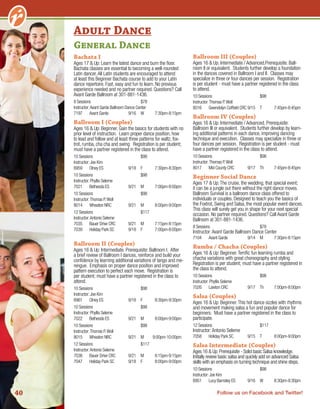 Brochure Inspiration: Spring 2016 Recreation