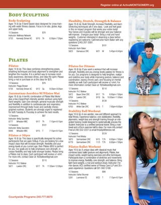 Brochure Inspiration: Spring 2016 Recreation