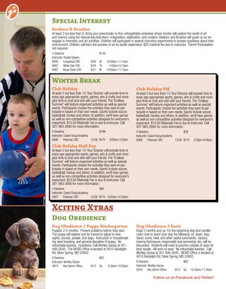 Brochure Inspiration: Spring 2016 Recreation