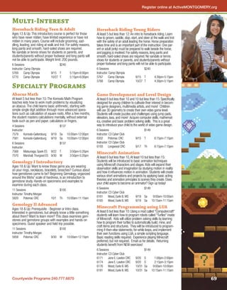 Brochure Inspiration: Spring 2016 Recreation