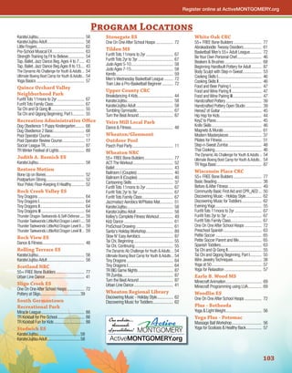 Brochure Inspiration: Spring 2016 Recreation