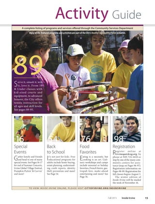 Brochure Inspiration: Spring 2016 Recreation