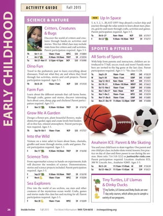 Brochure Inspiration: Spring 2016 Recreation