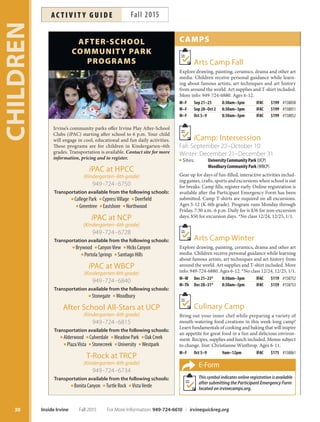 Brochure Inspiration: Spring 2016 Recreation