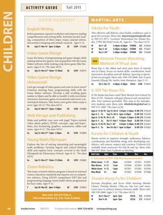 Brochure Inspiration: Spring 2016 Recreation