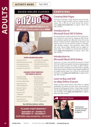 Brochure Inspiration: Spring 2016 Recreation