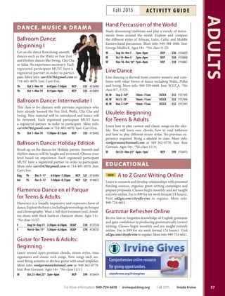 Brochure Inspiration: Spring 2016 Recreation